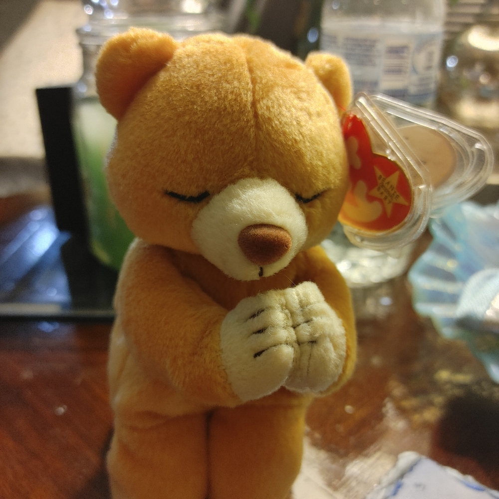 Hope Praying Bear Beanie Baby